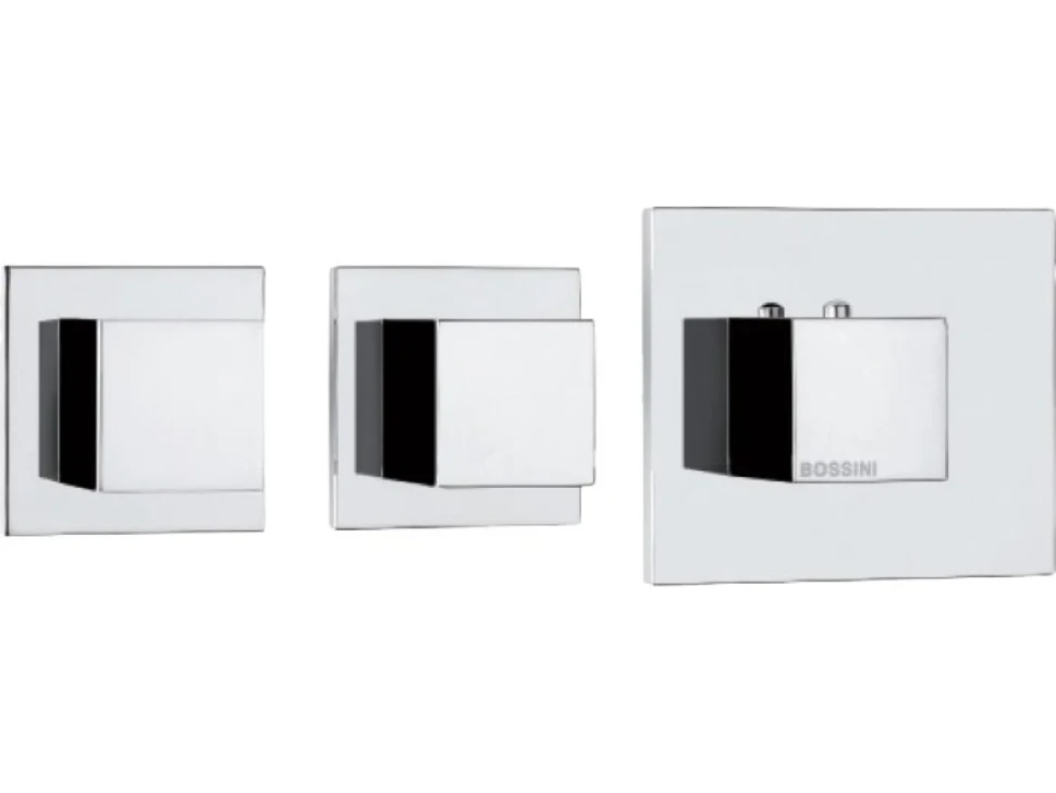 Термостатический смеситель встраиваемый Bossini Cube 2 Outlets LP Z032203 С ВНУТРЕННЕЙ ЧАСТЬЮ, хром
