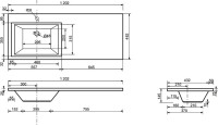 Мебель для ванной Aquanet Токио 58 1 ящик L
