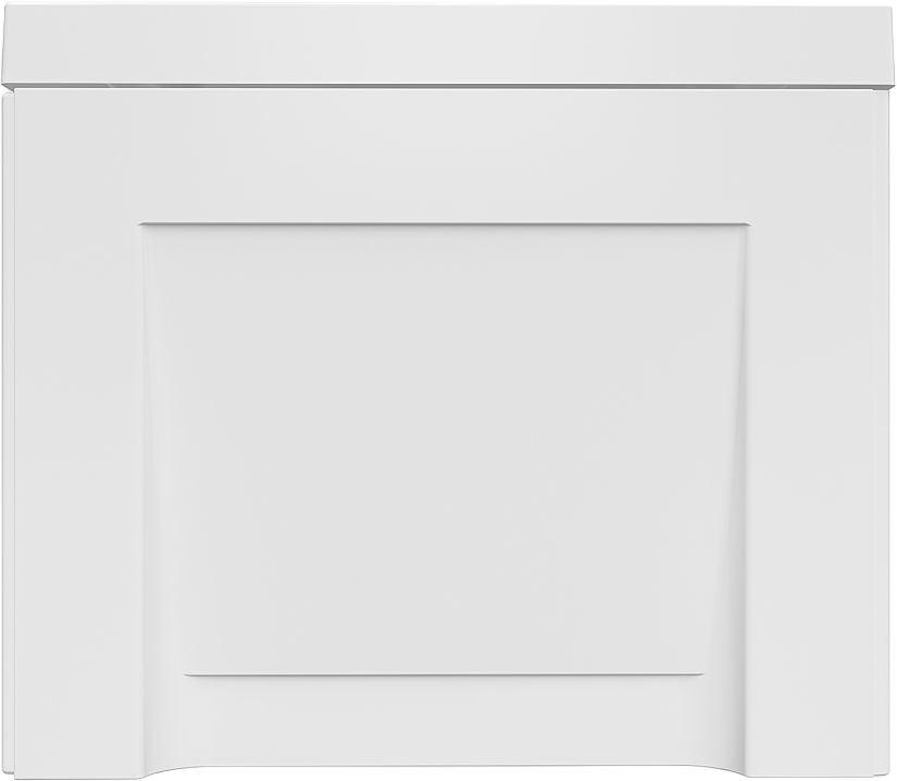 Акриловая ванна Alex Baitler Saima 180x80 см, встраиваемая, белая, с экраном