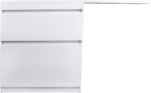 Тумба под раковину Style Line Даллас 140 Люкс Plus напольная, 2 ящика, эмаль