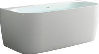 Акриловая ванна Allen Brau Priority 3 170x80 см, отдельностоящая, белая матовая, на ножках, со сливом-переливом