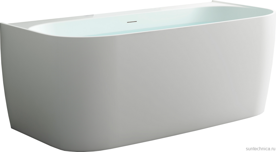 Акриловая ванна Allen Brau Priority 3 170x80 см, отдельностоящая, белая матовая, на ножках, со сливом-переливом