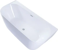 Акриловая ванна Allen Brau Priority 3 170x80 см, отдельностоящая, белая матовая, на ножках, со сливом-переливом