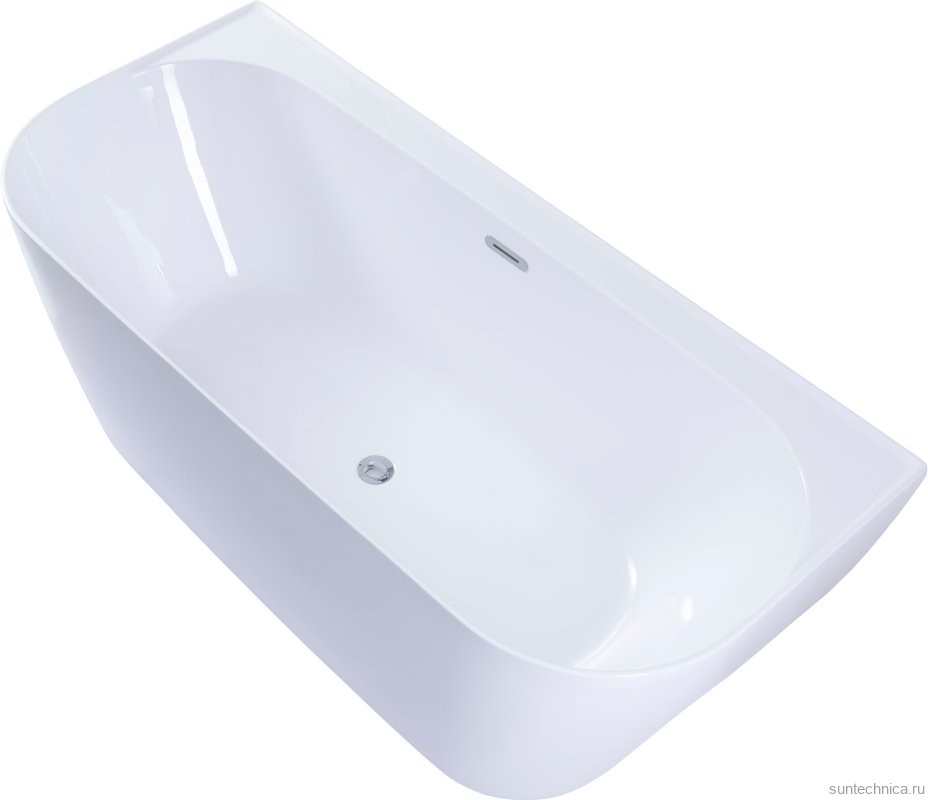 Акриловая ванна Allen Brau Priority 3 170x80 см, отдельностоящая, белая матовая, на ножках, со сливом-переливом