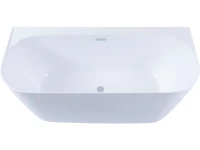 Акриловая ванна Allen Brau Priority 3 170x80 см, отдельностоящая, белая матовая, на ножках, со сливом-переливом