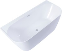 Акриловая ванна Allen Brau Priority 3 170x80 см, отдельностоящая, белая матовая, на ножках, со сливом-переливом