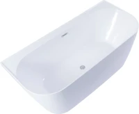 Акриловая ванна Allen Brau Priority 3 170x80 см, отдельностоящая, белая матовая, на ножках, со сливом-переливом