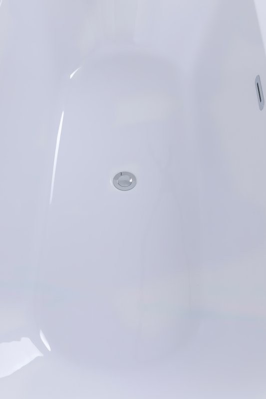 Акриловая ванна Allen Brau Priority 3 170x80 см, отдельностоящая, белая матовая, на ножках, со сливом-переливом