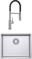 Комплект Мойка Omoikiri TADZAVA 54-U/I ULTRA-IN + Смеситель Blanco Catris-S Flexo 525792 с гибким изливом