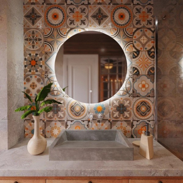 Зеркало круглое Mixline Алон 70 с подсветкой