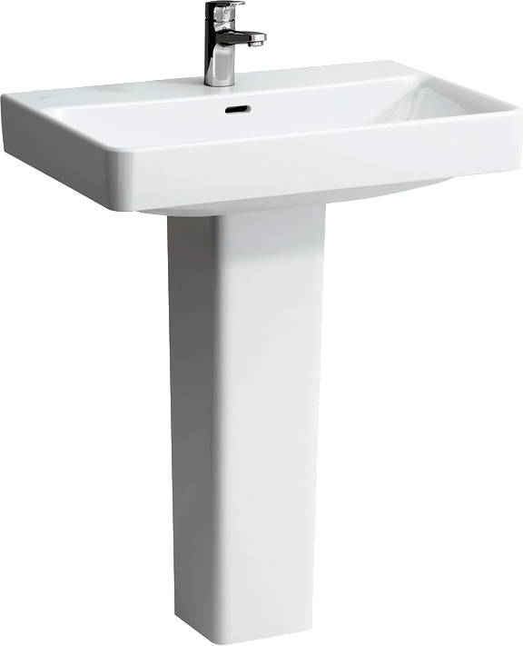 Раковина Laufen Pro S 8.1096.7.000.104.1 70 прямоугольная, с пьедесталом