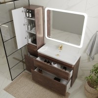 Мебель для ванной комнаты Style Line Атлантика 100 Люкс Plus, напольная, старое дерево