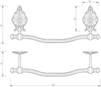 Полотенцедержатель Migliore Elisabetta 17037 хром