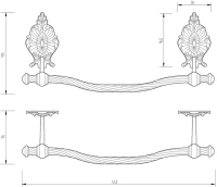 Полотенцедержатель Migliore Elisabetta 17037 хром Полотенцедержатель Migliore Elisabetta 17037 хром
