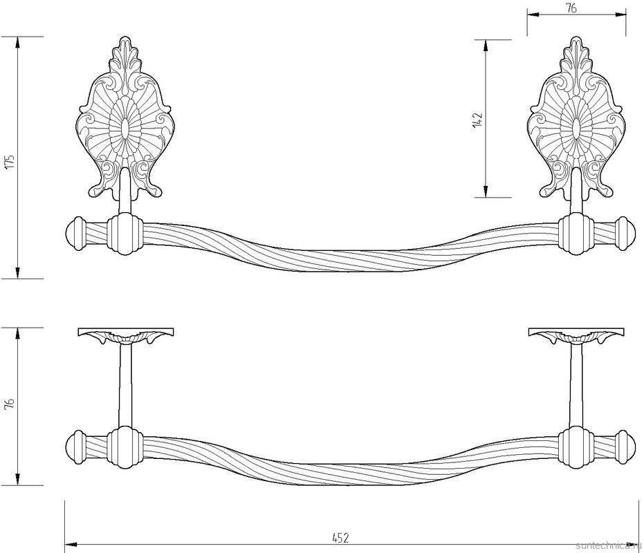 Полотенцедержатель Migliore Elisabetta 17037 хром