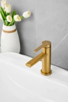Смеситель для раковины BELZ B813 B10813-5 золото Смеситель для раковины BELZ B813 B10813-5 золото
