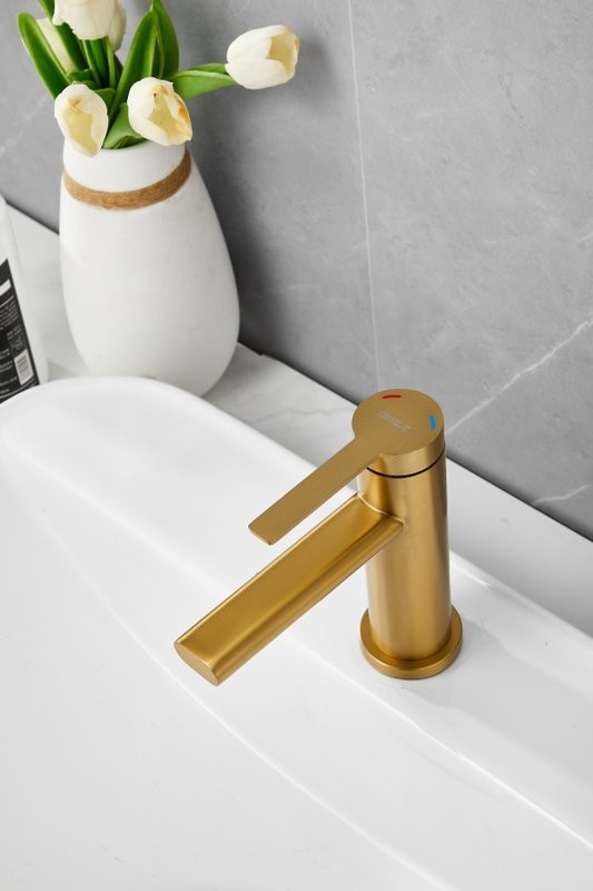 Смеситель для раковины BELZ B813 B10813-5 золото