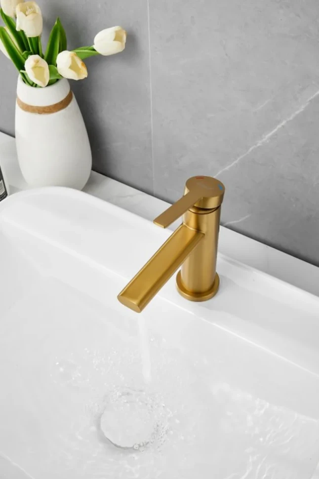 Смеситель для раковины BELZ B813 B10813-5 золото