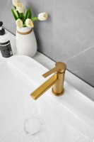 Смеситель для раковины BELZ B813 B10813-5 золото Смеситель для раковины BELZ B813 B10813-5 золото