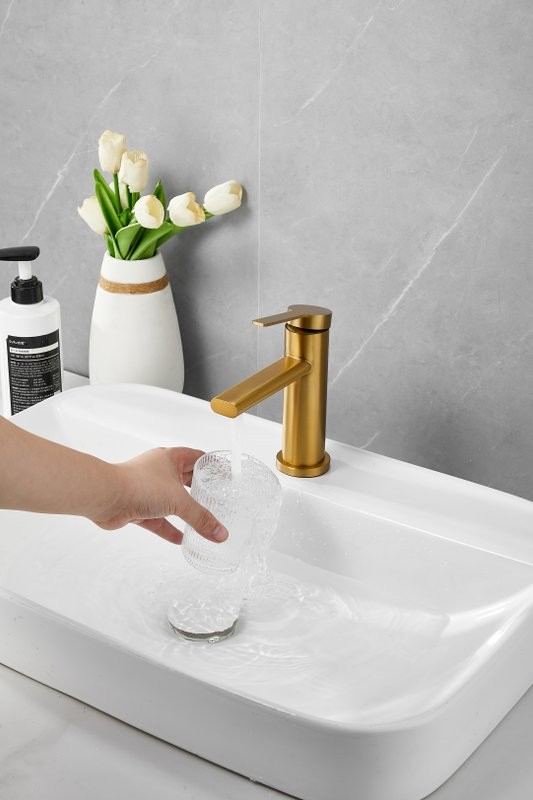 Смеситель для раковины BELZ B813 B10813-5 золото