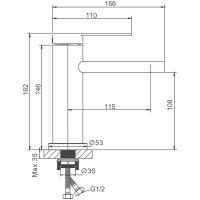 Смеситель для раковины BELZ B813 B10813-5 золото Смеситель для раковины BELZ B813 B10813-5 золото