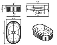 Тумба с раковиной Belux Джаз 130 подвесная, белая глянцевая, раковина Колизей 55