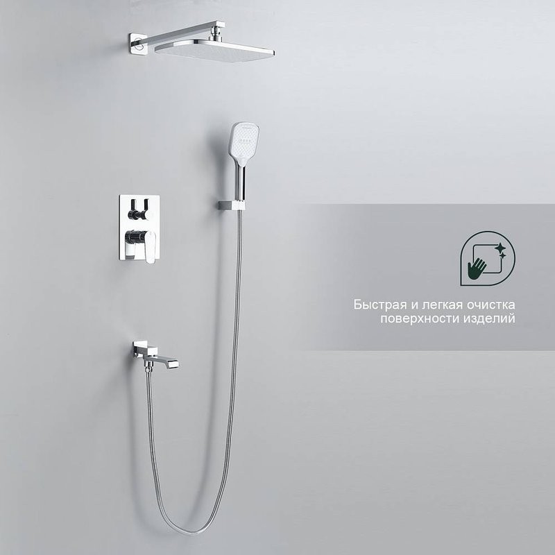 Душевой комплект Splenka S31 S31.27 С ВНУТРЕННЕЙ ЧАСТЬЮ, хром