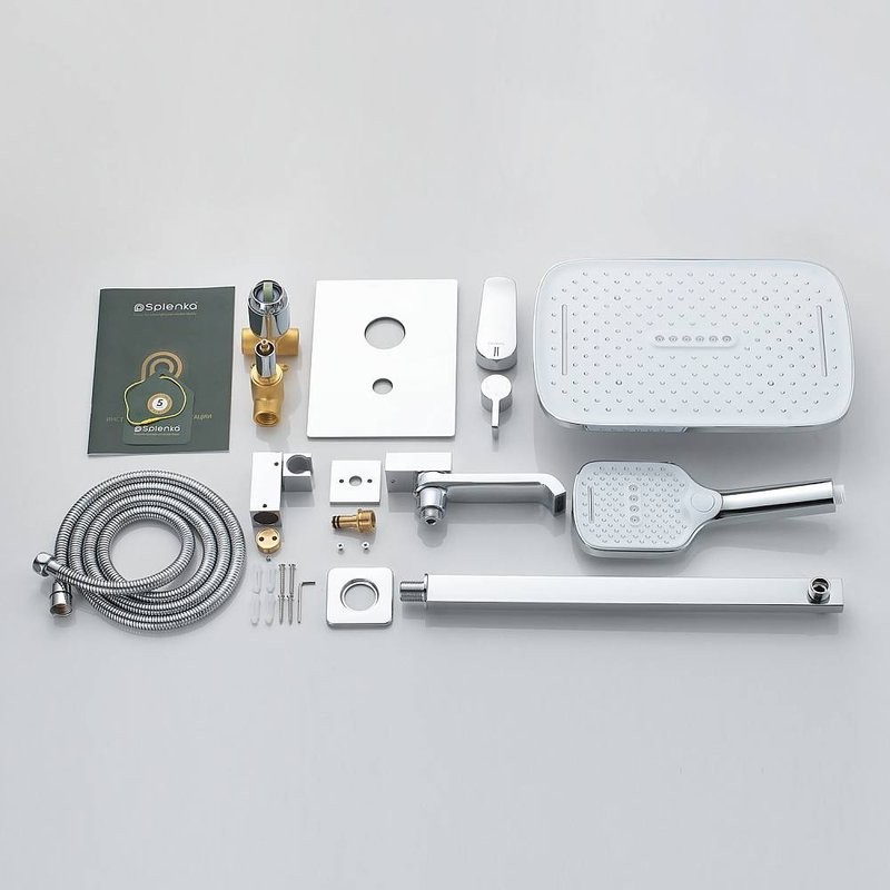 Душевой комплект Splenka S31 S31.27 С ВНУТРЕННЕЙ ЧАСТЬЮ, хром