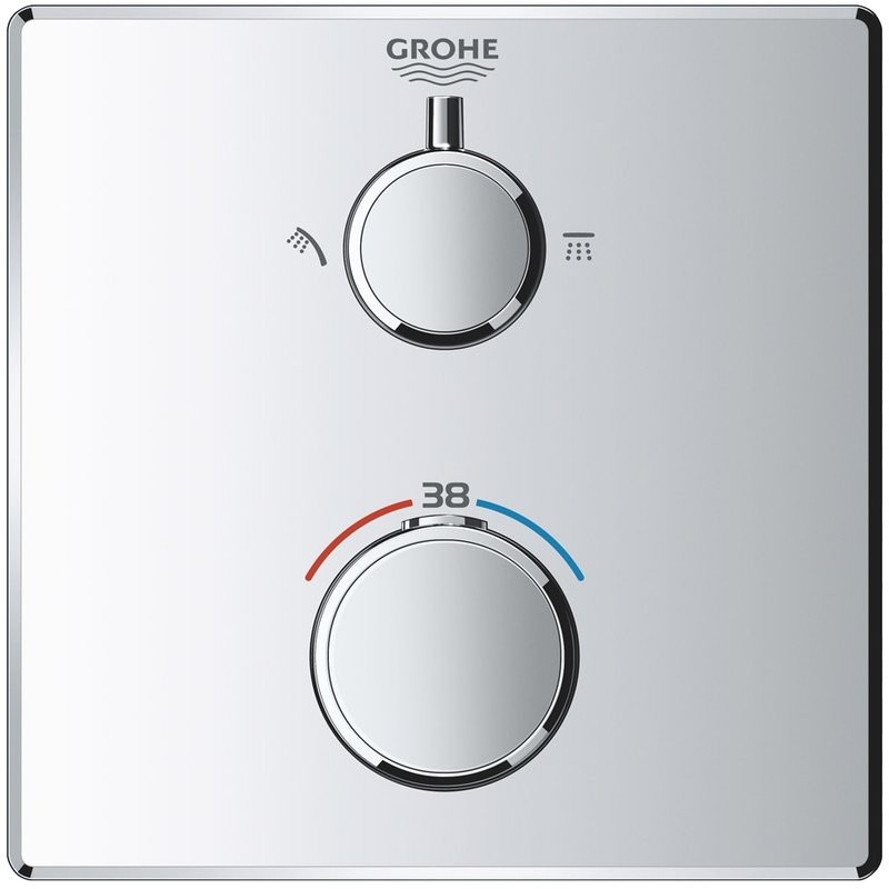 Термостатический смеситель встраиваемый Grohe Grohtherm 24079000 С ВНУТРЕННЕЙ ЧАСТЬЮ, хром