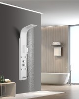 Душевая панель Ceruttispa Victoria W CT9979 матовая белая, хром