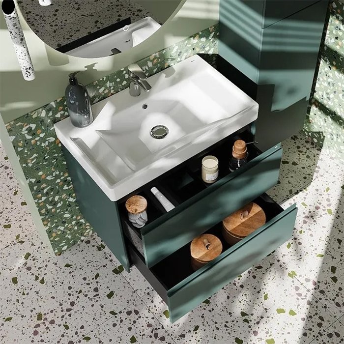 Мебель для ванной комнаты Roca Ona 80 зеленая матовая