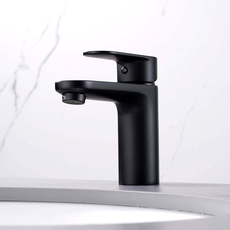 Комплект для ванной AQUATEK Ника AQ1830MB 3 в 1, черный матовый