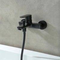 Комплект для ванной AQUATEK Ника AQ1830MB 3 в 1, черный матовый