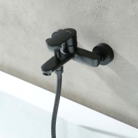 Комплект для ванной AQUATEK Ника AQ1830MB 3 в 1, черный матовый