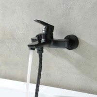 Комплект для ванной AQUATEK Ника AQ1830MB 3 в 1, черный матовый