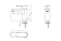 Комплект для ванной AQUATEK Ника AQ1830MB 3 в 1, черный матовый