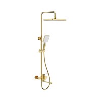 Душевая стойка Frap H61 F2461-3 золотой сатин