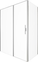 Душевой уголок Allen Brau Priority 160x100, профиль серебро браш, стекло прозрачное