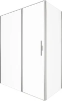 Душевой уголок Allen Brau Priority 160x100, профиль серебро браш, стекло прозрачное