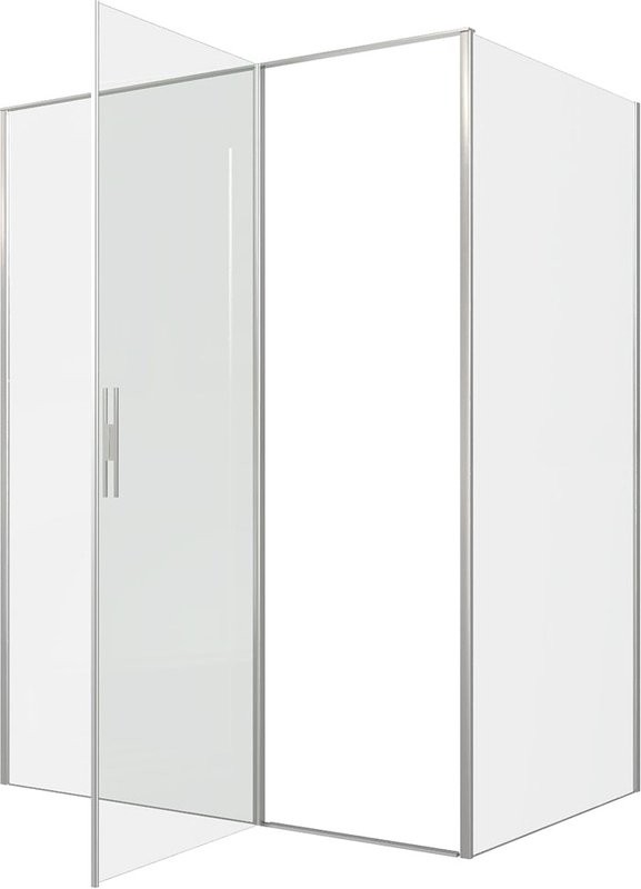 Душевой уголок Allen Brau Priority 160x100, профиль серебро браш, стекло прозрачное