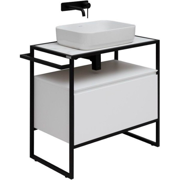 Тумба под раковину Allen Brau Priority 80 напольная, белый матовый