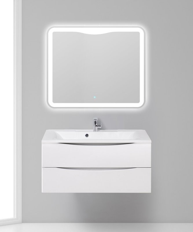 Тумба с раковиной BelBagno Marino 100 bianco opaco