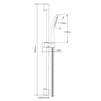 Душевой гарнитур Orange O-Shower OS805cr хром