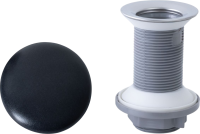 Донный клапан для раковины Allen Brau Fantasy 5.11001.31 без перелива, матовый черный