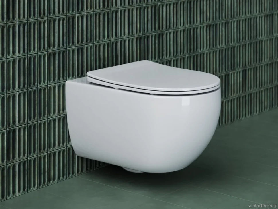 Комплект Унитаз подвесной Ceramicanova Long + Инсталляция STWORKI + Кнопка 230823 хром матовый