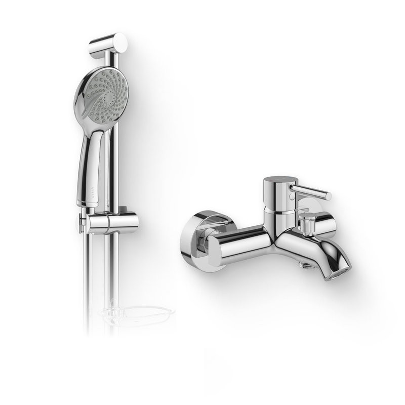 Душевой комплект Смеситель VitrA Minimax S A41994EXP + Гарнитур Samba 3F A45680WSA