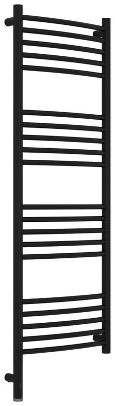 Полотенцесушитель электрический Сунержа Богема 3.1 31-6002-1240 130x45 см, подключение слева, матовый черный, лесенка