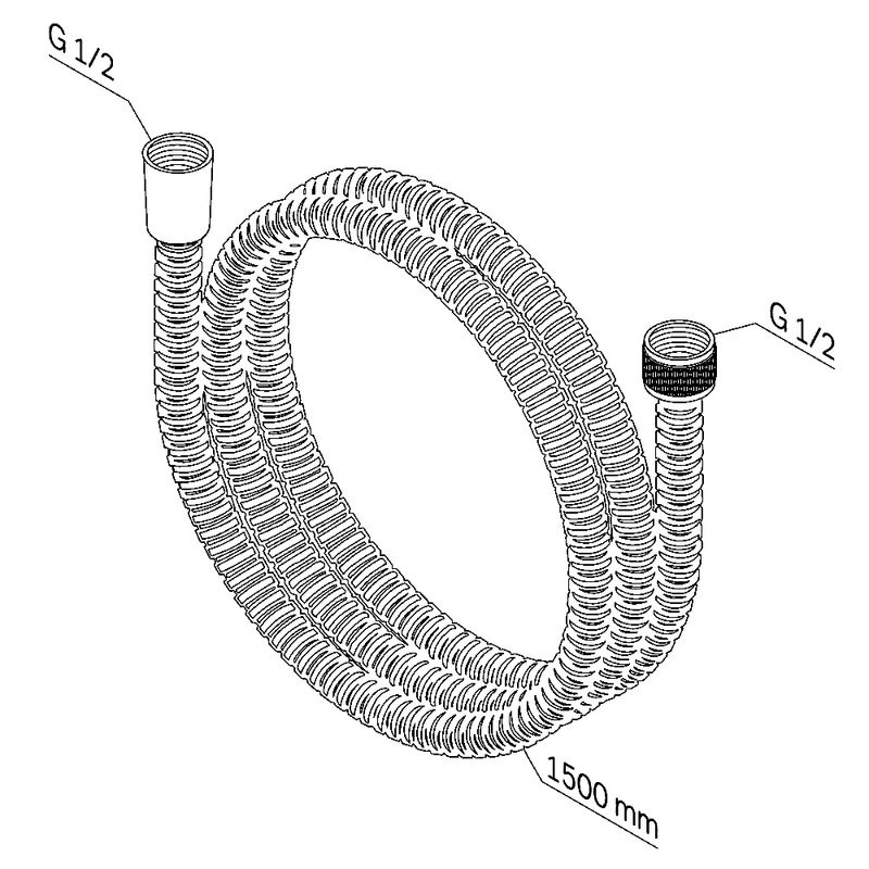 Душевой шланг AM.PM F0415C00 хром