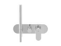 Встраиваемый смеситель для душа и ванны Ravak Eleganta EL 065.00CR.O2+S хром