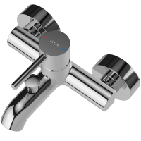 Душевой комплект Смеситель VitrA Minimax S A41994EXP + Стойка System Rain A45597EXP